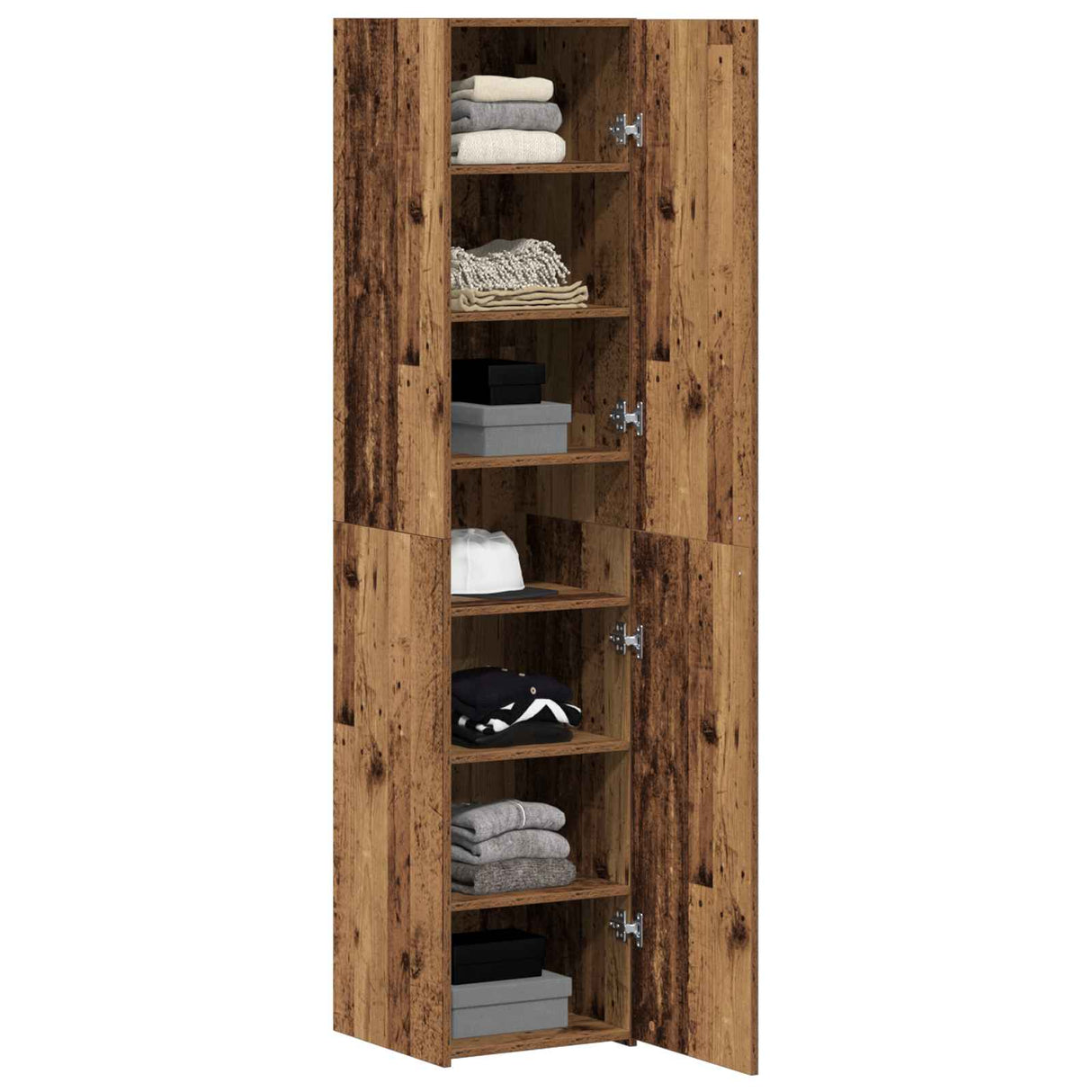 vidaXL Highboard Solid Reclaimed Wood 40 x 42.5 x 185 cm