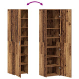 vidaXL Highboard 2 pcs Artisan Oak 45 x 42.5 x 185 cm