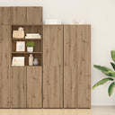 vidaXL Highboard 2 pcs Artisan Oak 45 x 42.5 x 185 cm