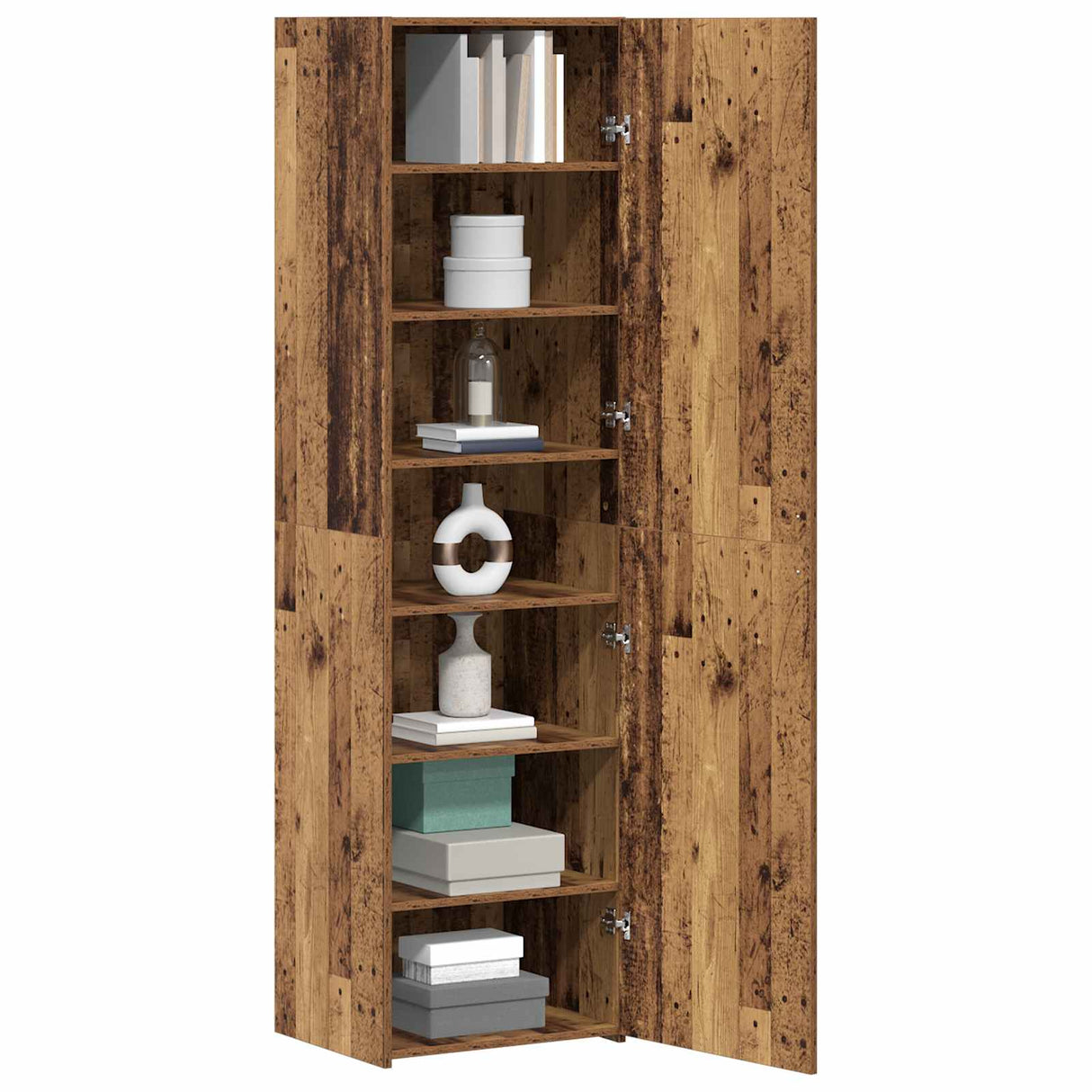 vidaXL Highboard 2 pcs Solid Wood 50 x 42.5 x 185 cm