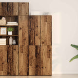 vidaXL Highboard 2 pcs Artisan Eiken 70 x 42,5 x 185 cm
