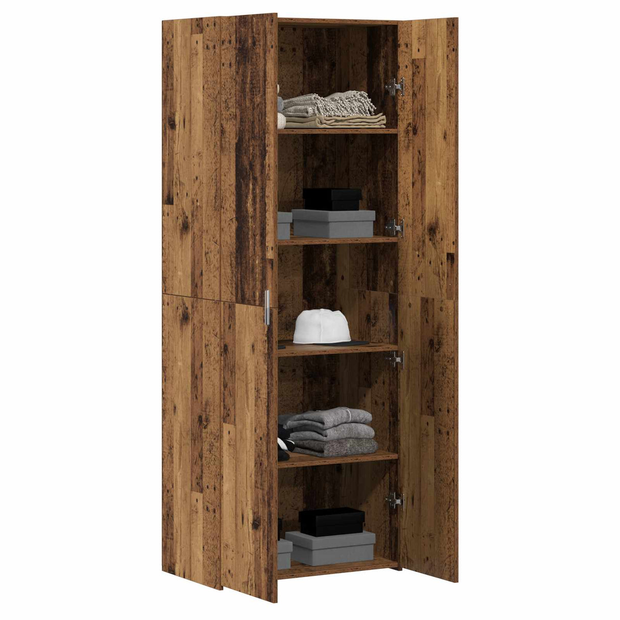 vidaXL Highboard 2 pcs Artisan Eiken 70 x 42,5 x 185 cm
