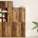 vidaXL Highboard 2 pcs Solid Wood 80 x 42 x 185 cm