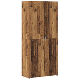 vidaXL Highboard 2 pcs Solid Wood 80 x 42 x 185 cm