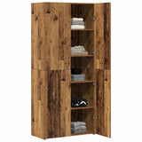 vidaXL Highboard 2 pcs Solid Wood 80 x 42 x 185 cm