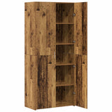 vidaXL Highboard 2 pcs Solid Wood 80 x 42 x 185 cm