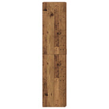 vidaXL Highboard 2 pcs Solid Wood 80 x 42 x 185 cm