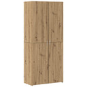vidaXL Highboard 2 pcs Solid Wood 80 x 42 x 185 cm