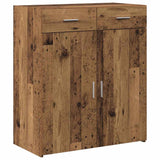 vidaXL Opbergkast met lade Oud hout 80 x 42,5 x 93,5 cm Bewerkt hout