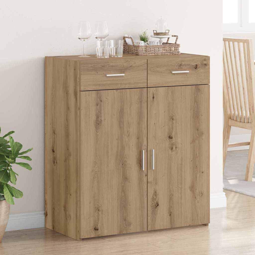 vidaXL Opbergkast met lade Oud hout 80 x 42,5 x 93,5 cm Bewerkt hout
