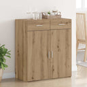 vidaXL Opbergkast met lade Oud hout 80 x 42,5 x 93,5 cm Bewerkt hout