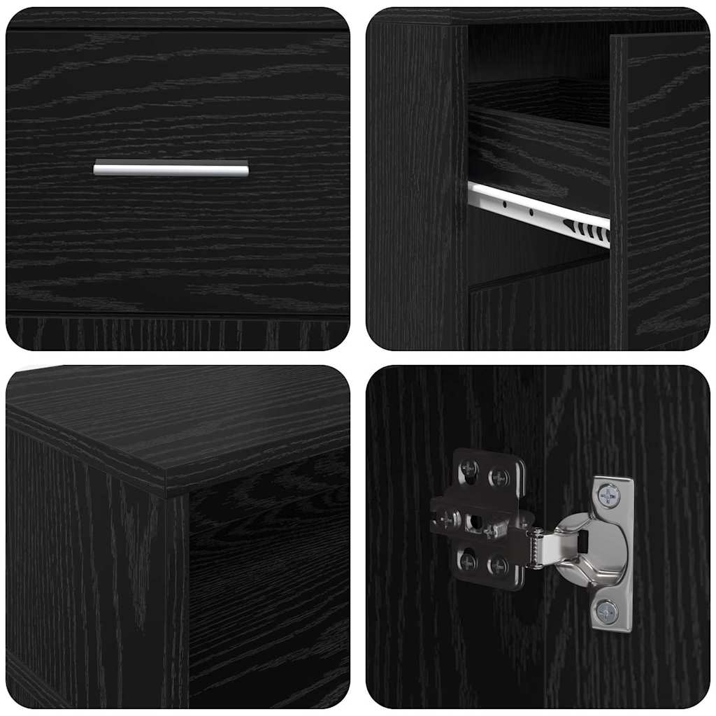 vidaXL Bureau met LED-verlichting 120x55x91 cm bewerkt hout wit