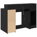 vidaXL Bureau met LED-verlichting 120x55x91 cm bewerkt hout wit