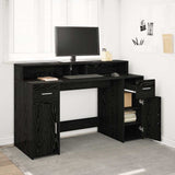 vidaXL Bureau met LED-verlichting 120x55x91 cm bewerkt hout wit