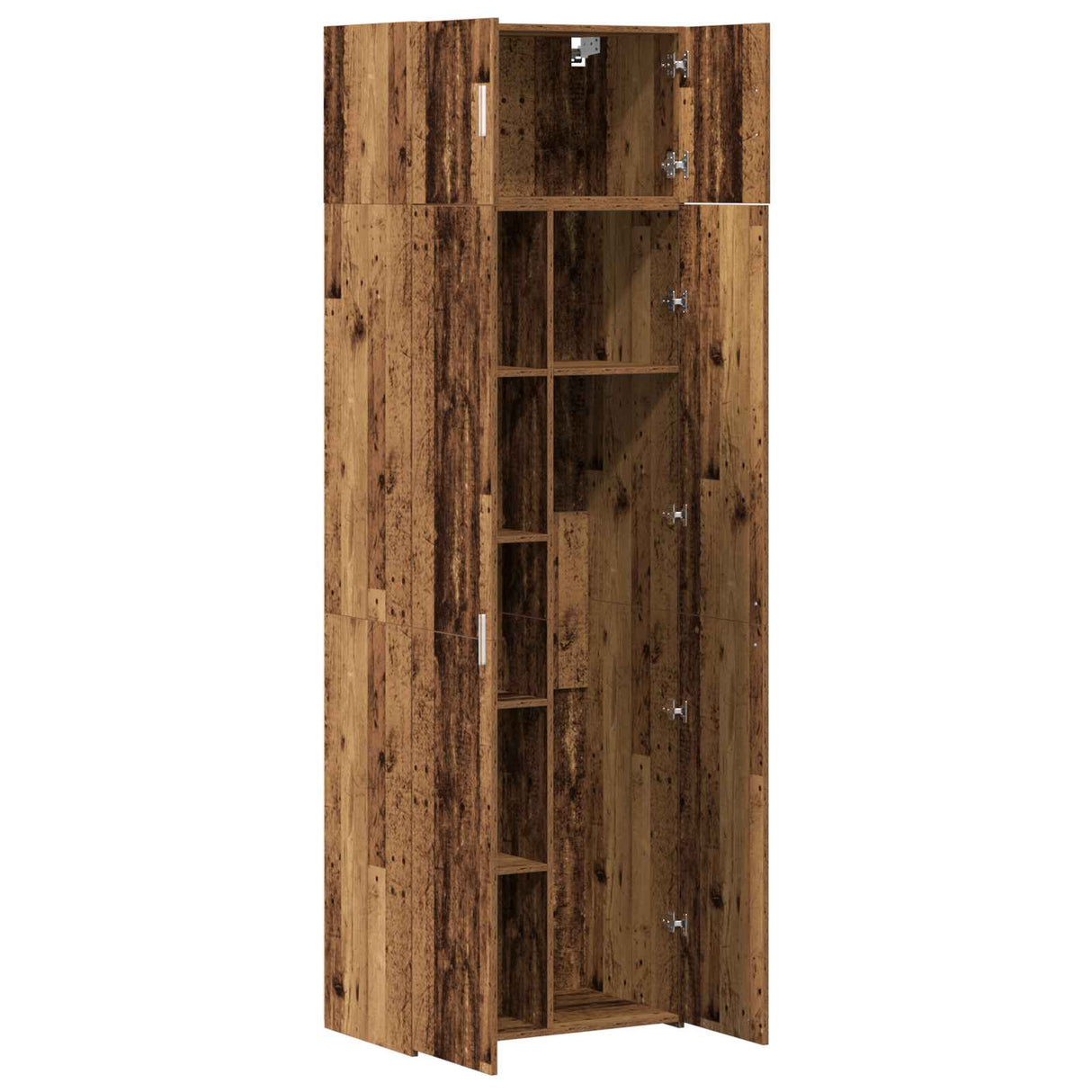 vidaXL Opbergkast 3 pcs Oudhout