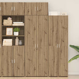 vidaXL Opbergkast 3 pcs Oudhout