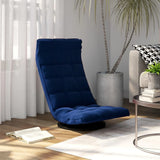 vidaXL Swivel Floor Chair Velvet Blue