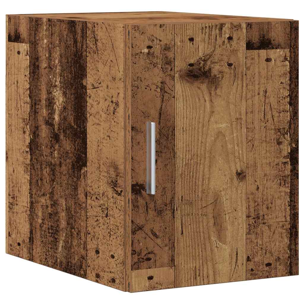 vidaXL Opbergkast met lade 2 pcs Oudhout 30 x 42,5 x 225 cm