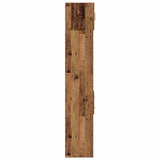 vidaXL Opbergkast met lade 2 pcs Oudhout 30 x 42,5 x 225 cm