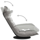 vidaXL Swivel Floor Chair Velvet Blue