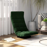 vidaXL Swivel Floor Chair Velvet Blue