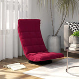 vidaXL Swivel Floor Chair Velvet Blue