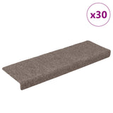 vidaXL Trapmatten zelfklevend 15 stuks 65x21x4 cm lichtbruin met rechthoekige rand
