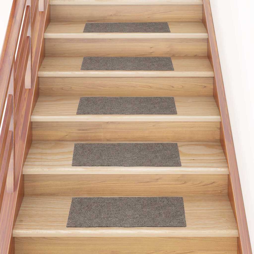 vidaXL Trapmatten zelfklevend 15 stuks 60x25 cm lichtbruin rechthoekig