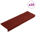 vidaXL Tapis de piège à linge 15 pièces 65x21x4 cm brun clair avec bord droit