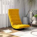 vidaXL Swivel Floor Chair Velvet Blue
