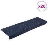 vidaXL Trapmatten zelfklevend 15 stuks 65x21x4 cm lichtbruin met rechthoekige rand