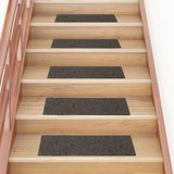 vidaXL Trapmatten zelfklevend 15 stuks 60x25 cm lichtbruin rechthoekig
