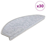 vidaXL Stair Mats 15 pcs 56x17x3 cm Anthracite Half Round