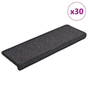 vidaXL Trapmatten 15 st 65x21x4 cm Antraciet Rechthoekige Rand