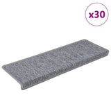 vidaXL Trapmatten 15 st 65x21x4 cm Antraciet Rechthoekige Rand