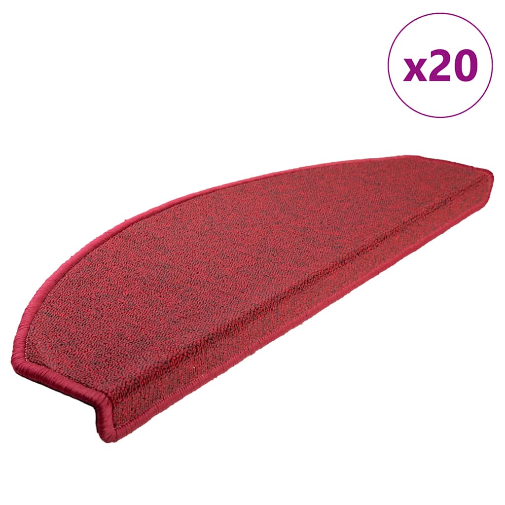 vidaXL Stair Mats 15 pcs 56x17x3 cm Anthracite Half Round