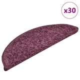 vidaXL Stair Mats 15 pcs 56x17x3 cm Grey Semi-circular