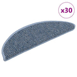vidaXL Self-Adhesive Stair Mats 15 pcs Sisal-Look 56x17x3 cm Platinum-coloured