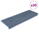 vidaXL Trapmatten zelfklevend 15 st sisal-look 65x21x4 cm platinakleur