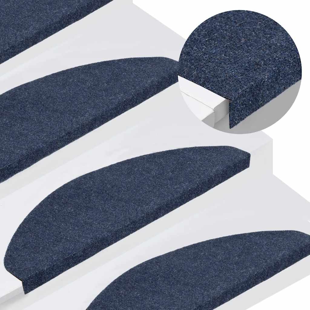 vidaXL Self-adhesive Stair Mats 15 pcs 56x17x3 cm beige