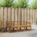 vidaXL Ensemble de canapés de jardin 3 pcs Bois d'acacia massif Naturel