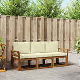 vidaXL Ensemble de canapés de jardin 3 pcs Bois d'acacia massif Naturel