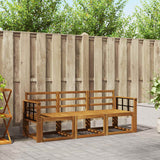 vidaXL Ensemble de canapés de jardin 3 pcs Bois d'acacia massif Naturel