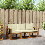 vidaXL Ensemble de canapés de jardin 3 pcs Bois d'acacia massif Naturel