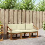vidaXL Ensemble de canapés de jardin 3 pcs Bois d'acacia massif Naturel