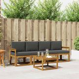 vidaXL Buiten bank set 5 pcs Naturel Massief Acacia Hout
