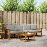vidaXL Buiten bank set 5 pcs Naturel Massief Acacia Hout