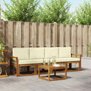 vidaXL Buiten bank set 5 pcs Naturel Massief Acacia Hout