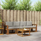 vidaXL Buiten bank set 5 pcs Naturel Massief Acacia Hout
