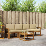 vidaXL Buiten bank set 5 pcs Naturel Massief Acacia Hout